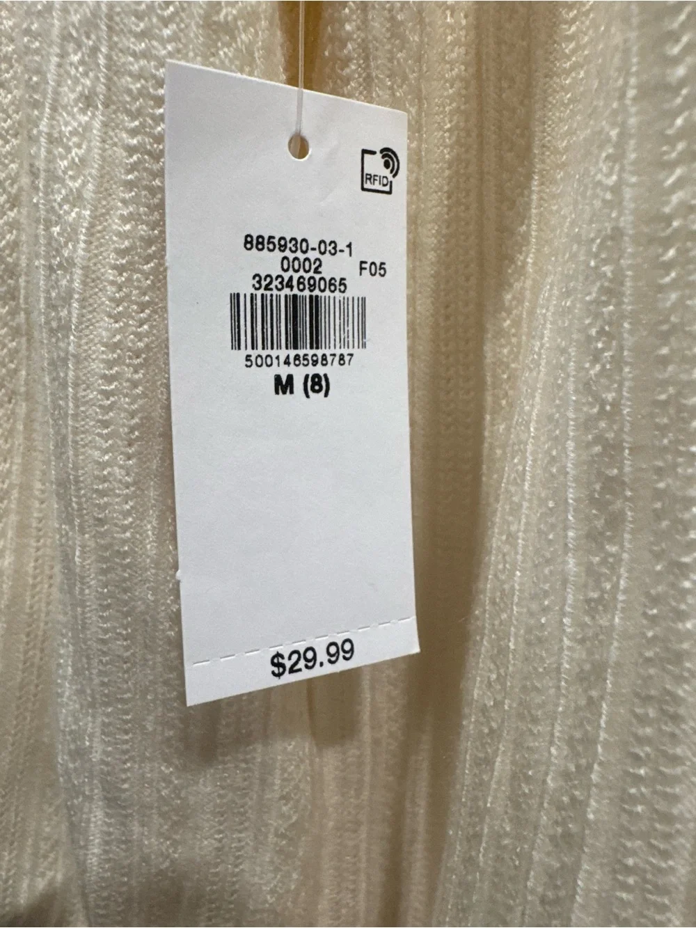 Old Navy Cream Knit Cardigan with Daisy Buttons